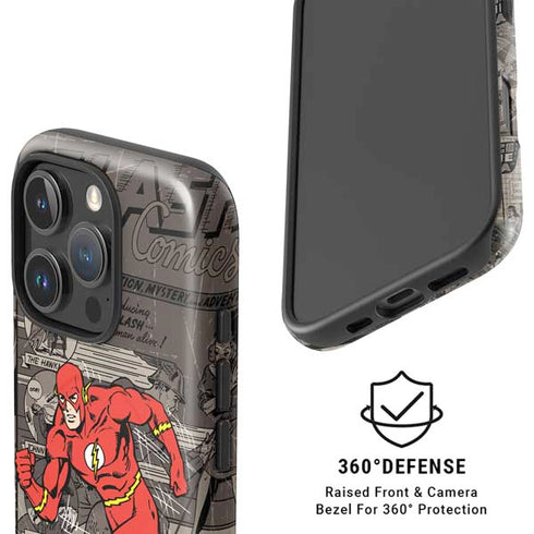 DC Comics Flash Mixed Media iPhone 16 Pro Magsafe Impact Case